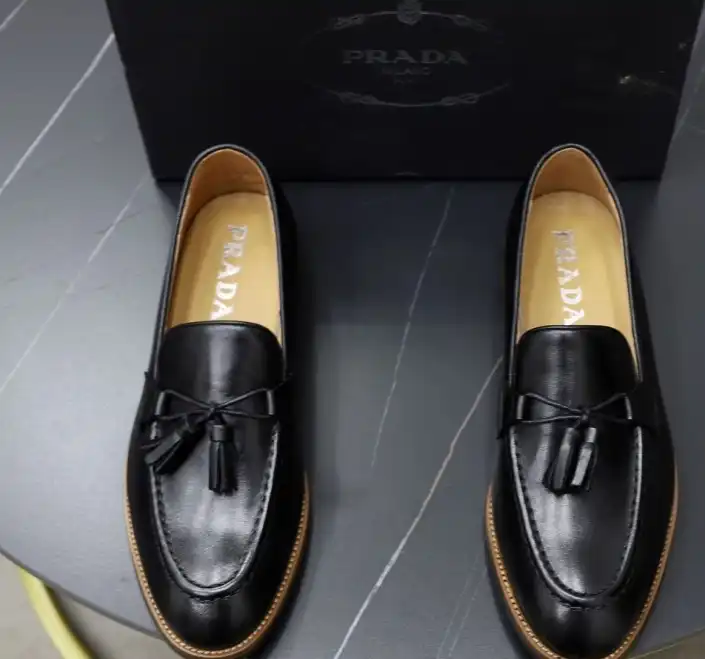 hype Prada Leather Shoes