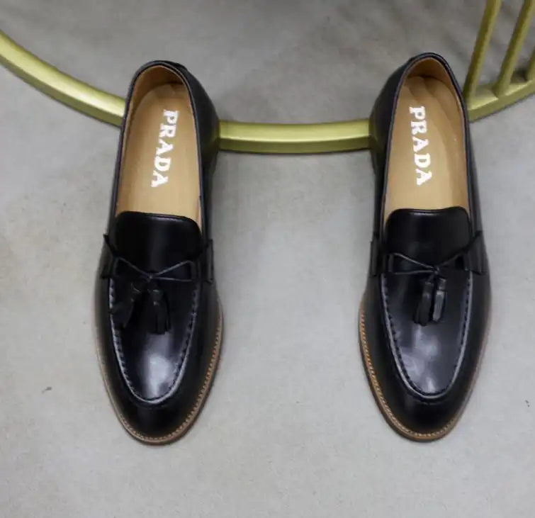 hype Prada Leather Shoes