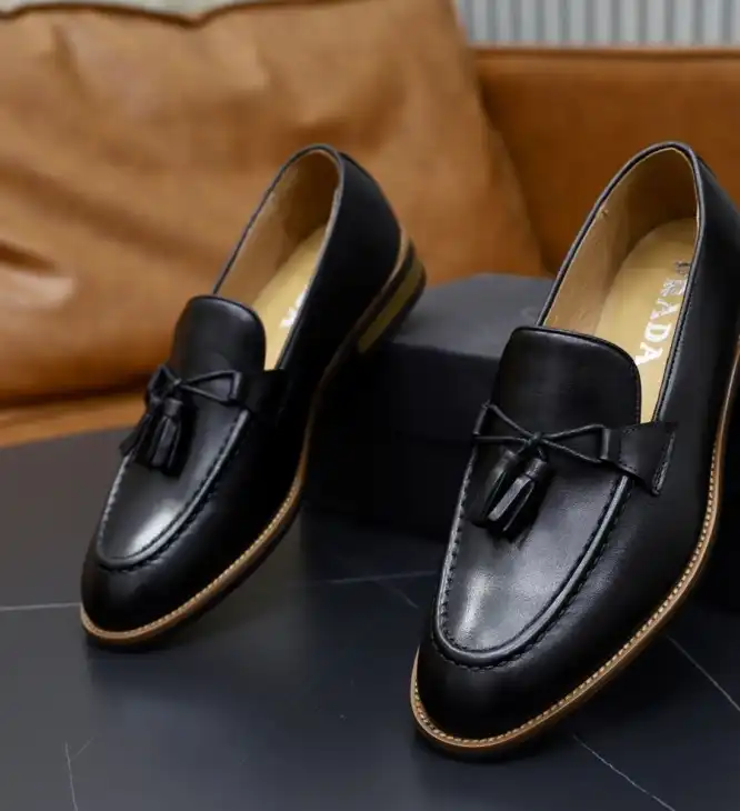 hype Prada Leather Shoes