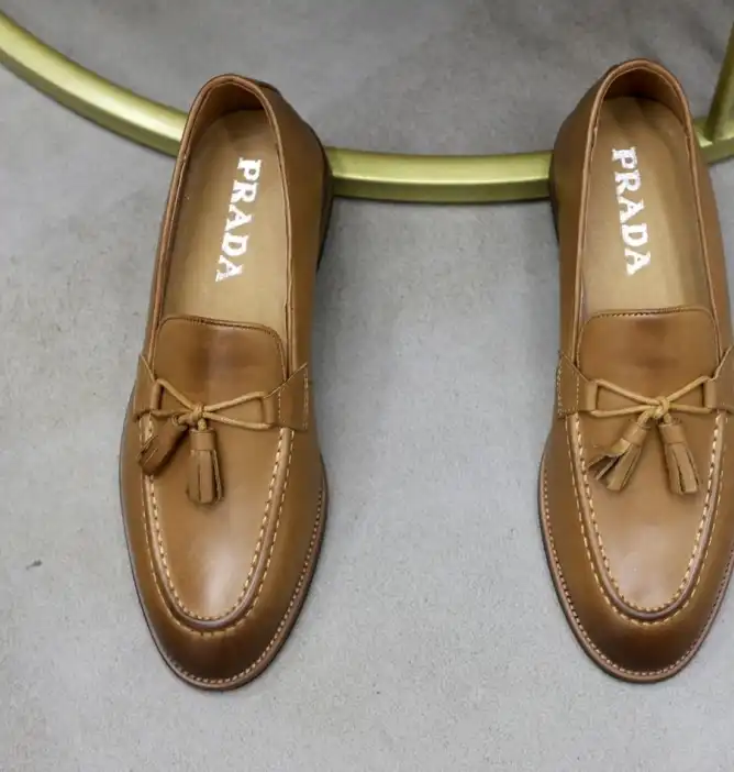 hype Prada Leather Shoes