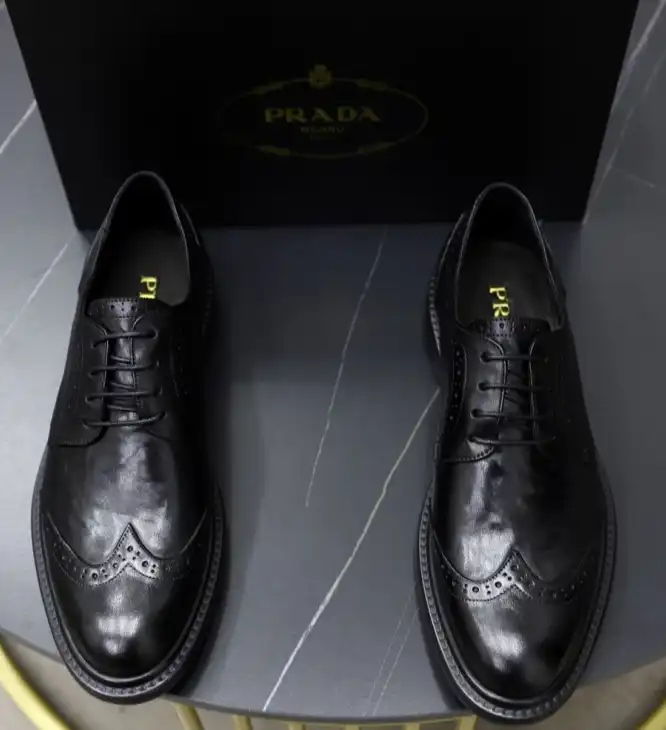 hype Prada Leather Shoes