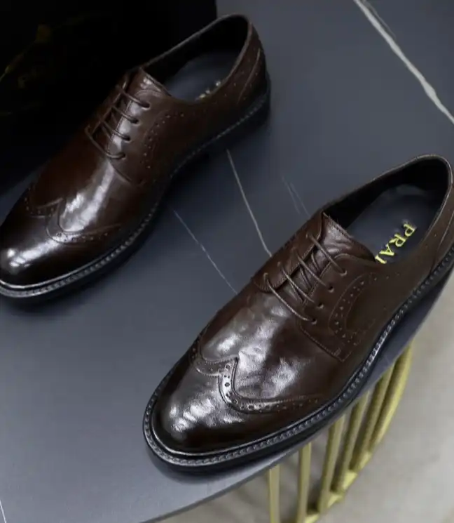 hype Prada Leather Shoes