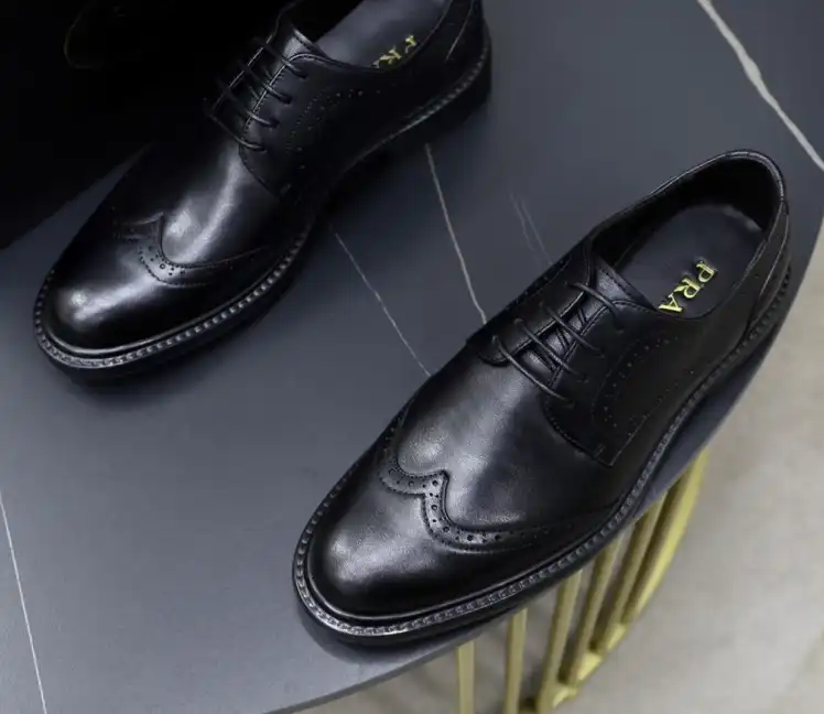 hype Prada Leather Shoes