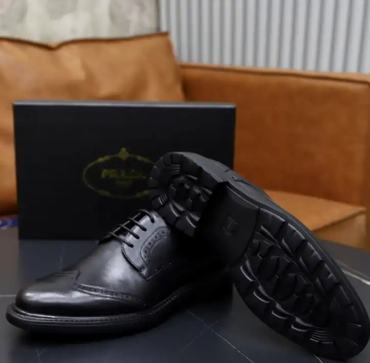 hype Prada Leather Shoes