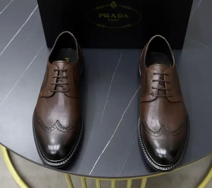 hype Prada Leather Shoes