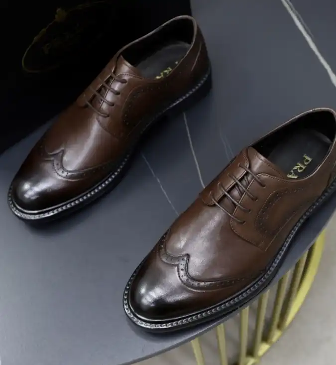 hype Prada Leather Shoes