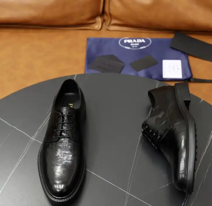 hype Prada Leather Shoes