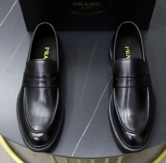 hype Prada Leather Shoes