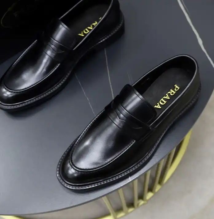 hype Prada Leather Shoes