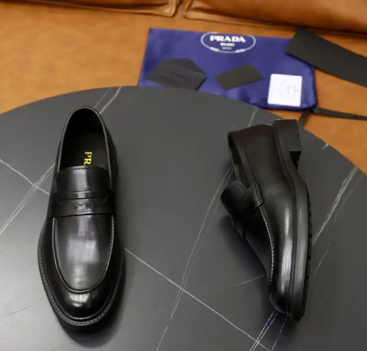 hype Prada Leather Shoes