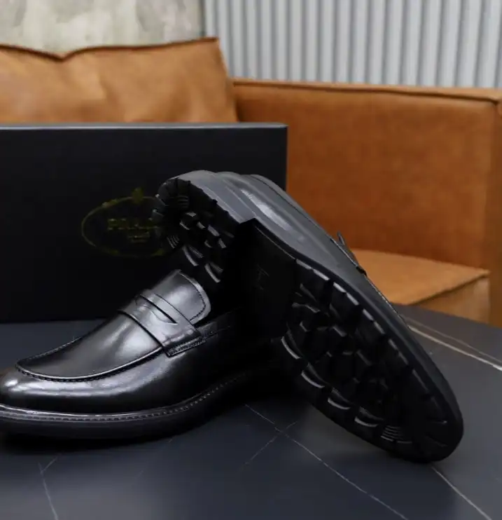 hype Prada Leather Shoes