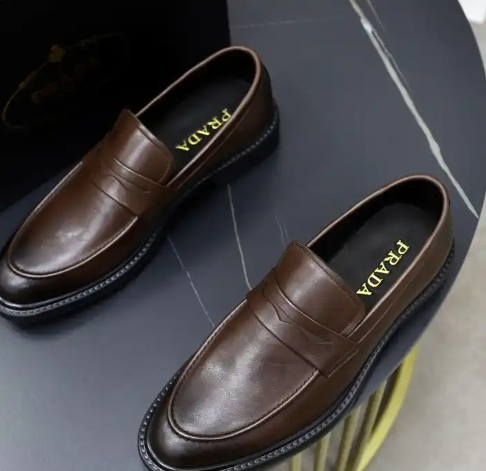 hype Prada Leather Shoes