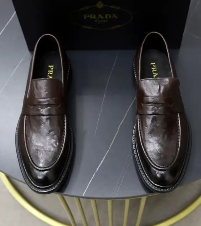 hype Prada Leather Shoes