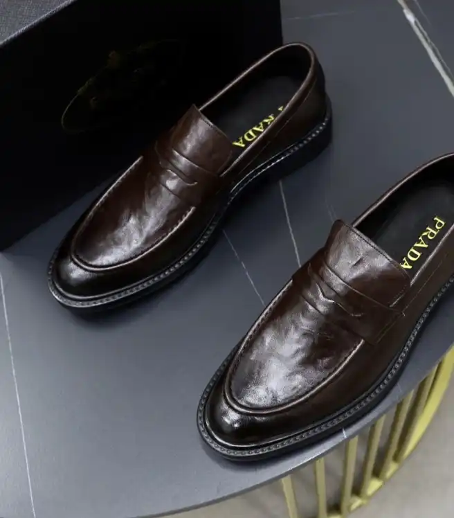 hype Prada Leather Shoes