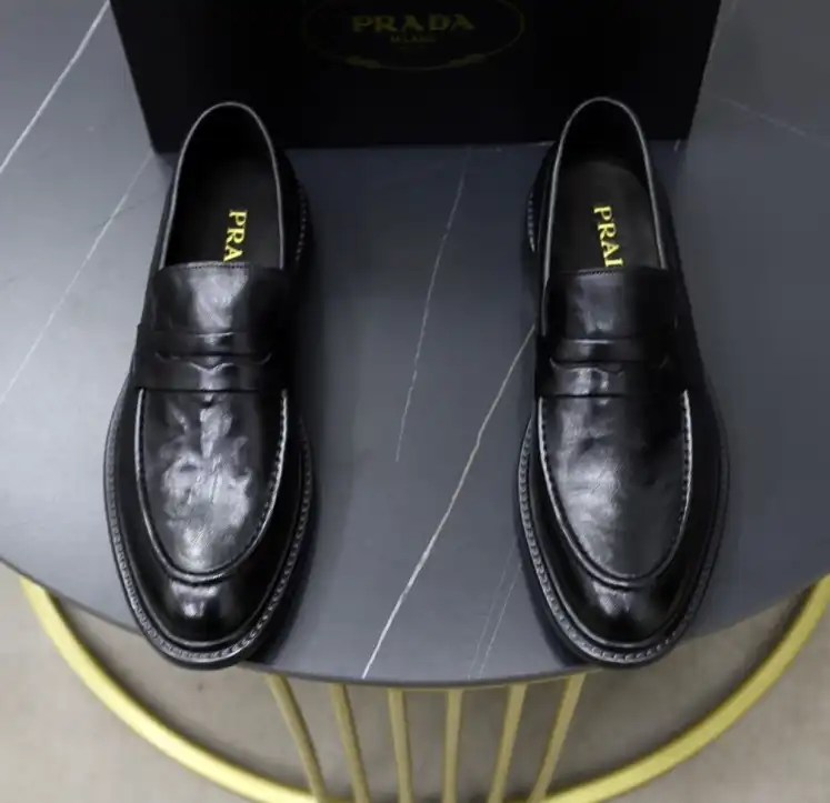 hype Prada Leather Shoes