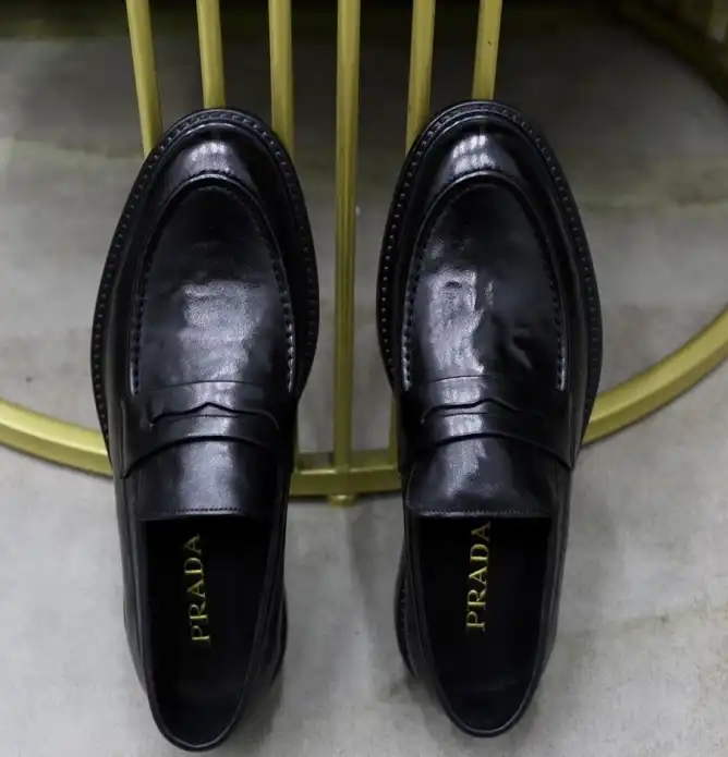 hype Prada Leather Shoes