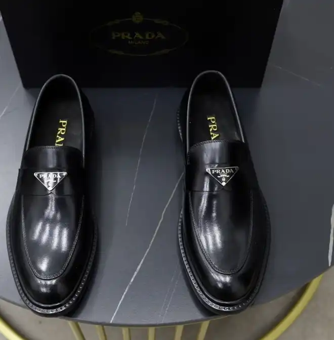 hype Prada Leather Shoes