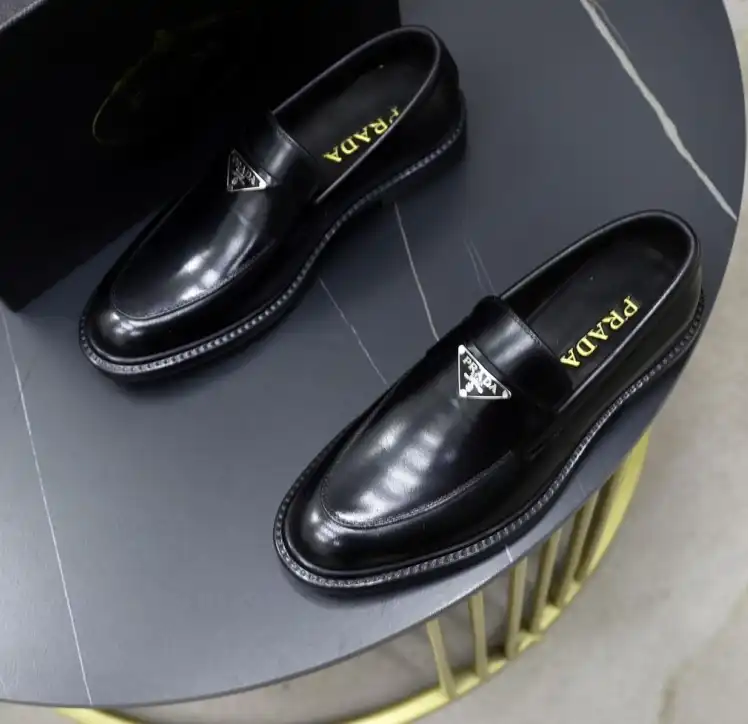 hype Prada Leather Shoes