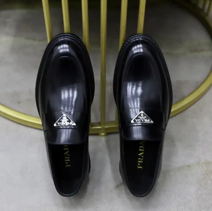 hype Prada Leather Shoes