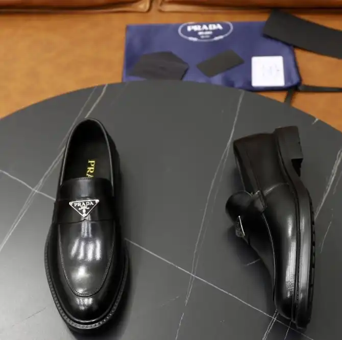 hype Prada Leather Shoes