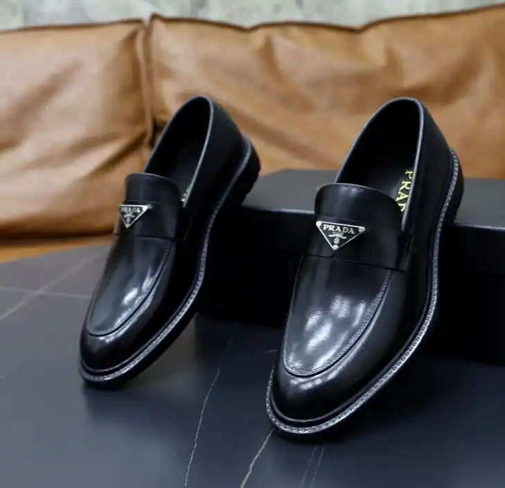 hype Prada Leather Shoes