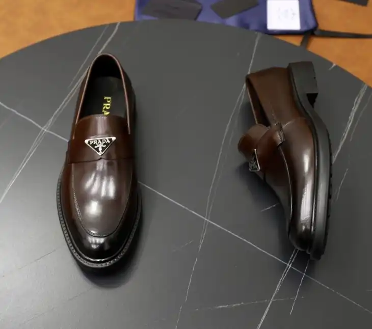 hype Prada Leather Shoes