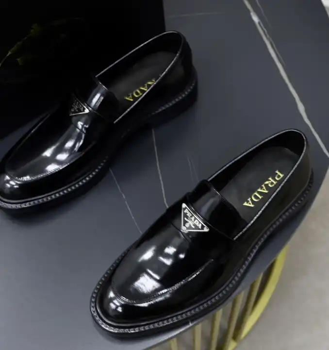 hype Prada Leather Shoes