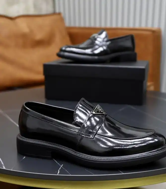 hype Prada Leather Shoes