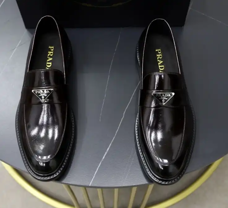 hype Prada Leather Shoes