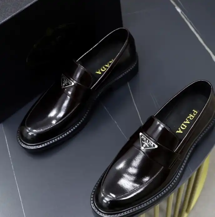 hype Prada Leather Shoes