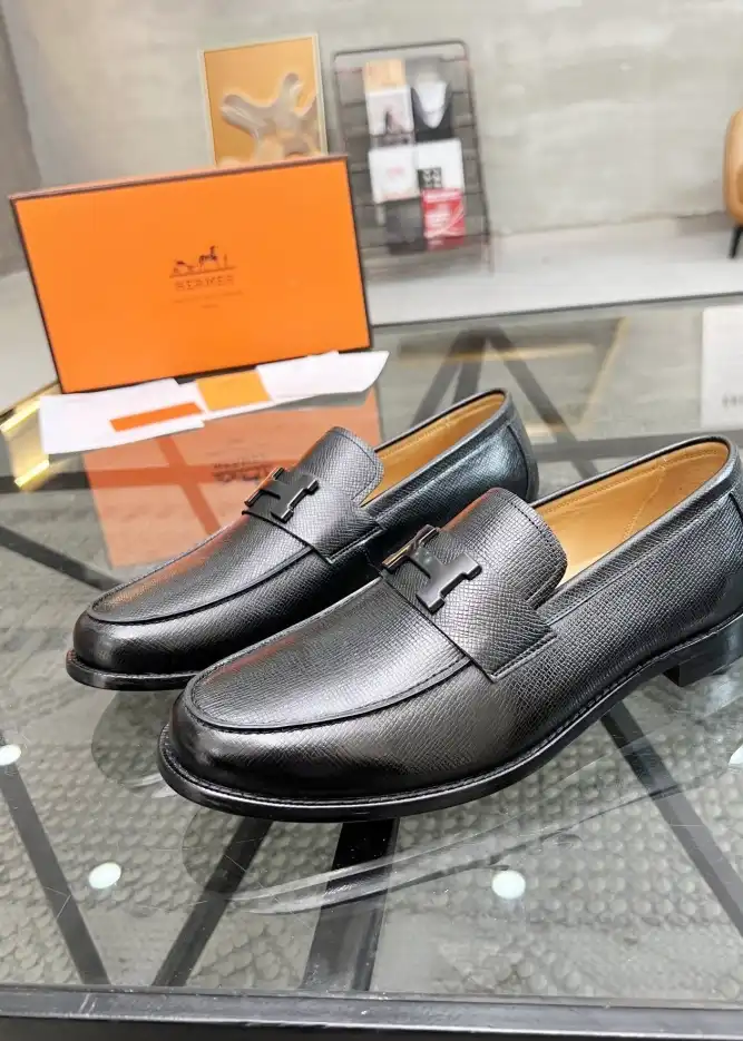 hype Hermes Leather Shoes