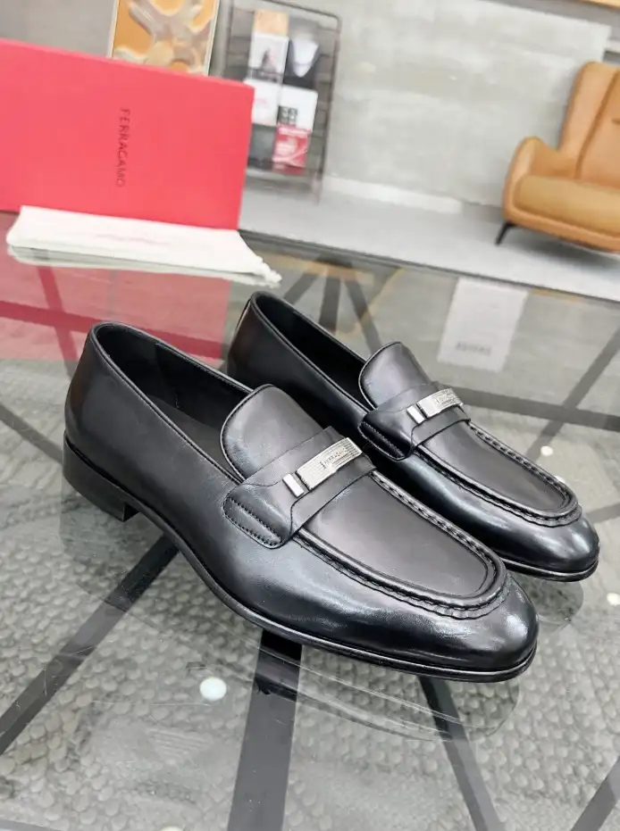 hype Ferragamo Leather Shoes