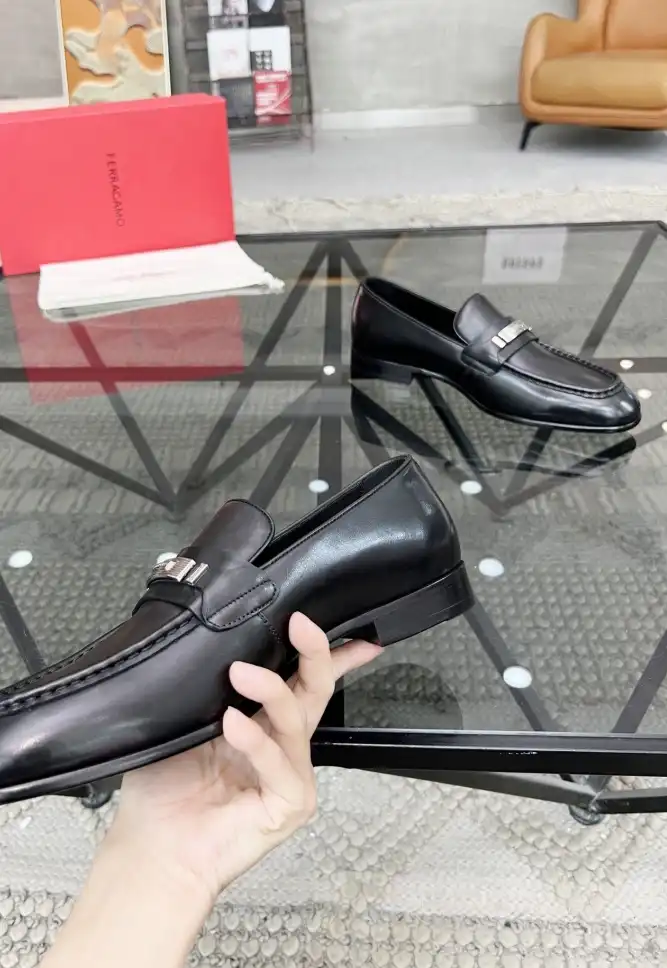 hype Ferragamo Leather Shoes