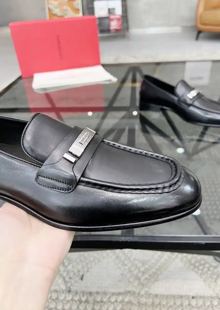 hype Ferragamo Leather Shoes