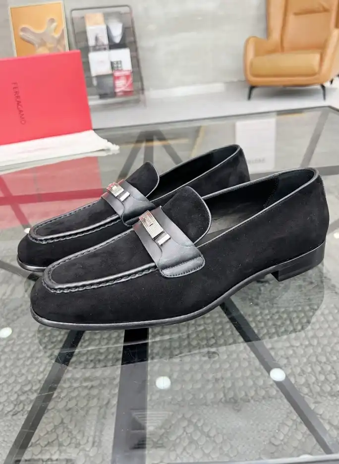 hype Ferragamo Leather Shoes