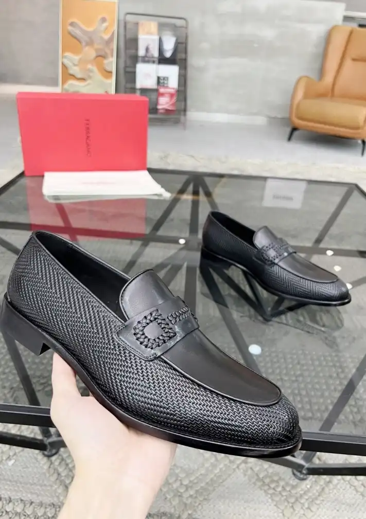 hype Ferragamo Leather Shoes