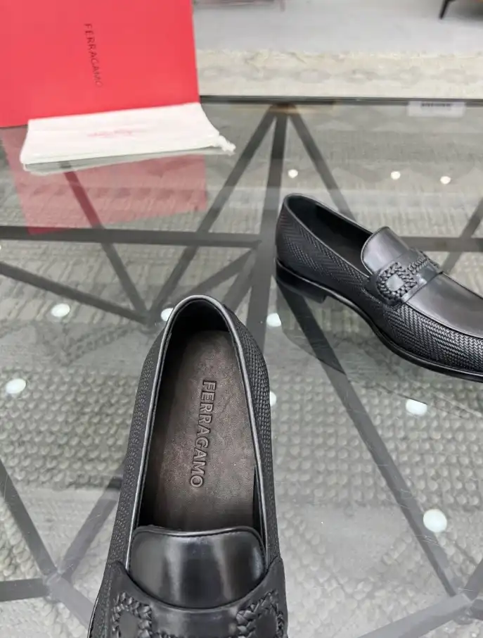 hype Ferragamo Leather Shoes