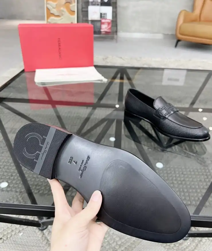 hype Ferragamo Leather Shoes