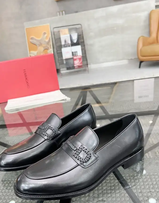 hype Ferragamo Leather Shoes