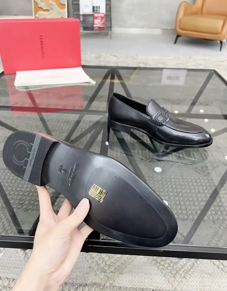 hype Ferragamo Leather Shoes