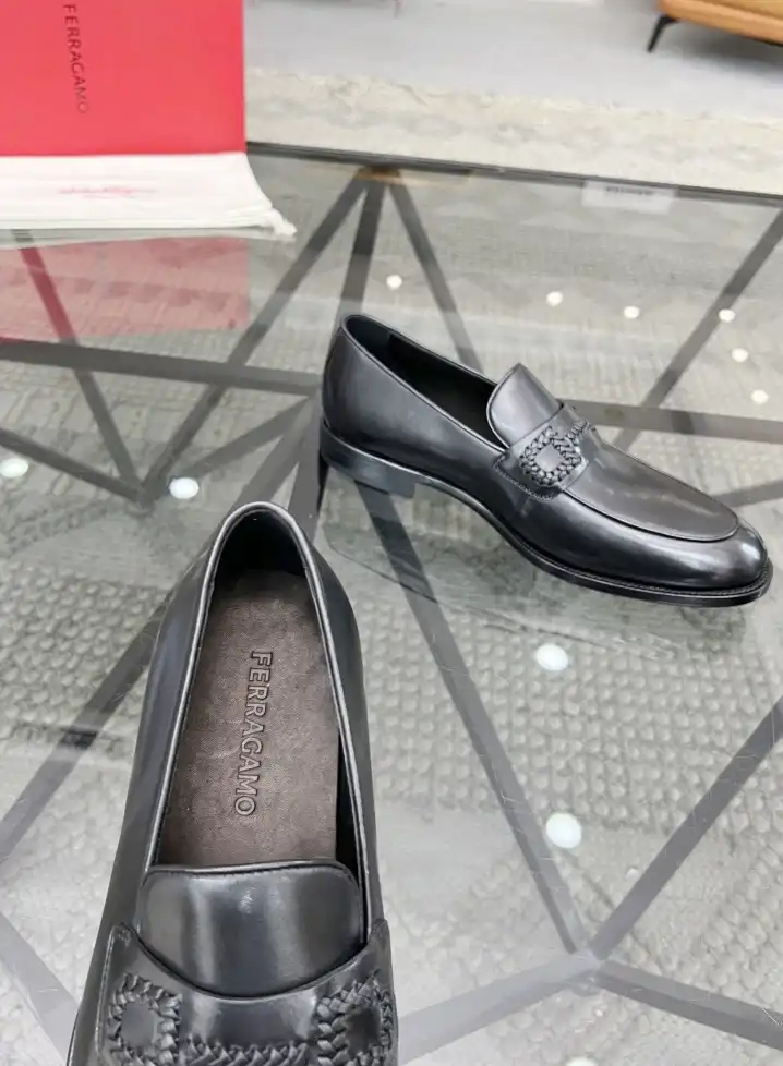 hype Ferragamo Leather Shoes