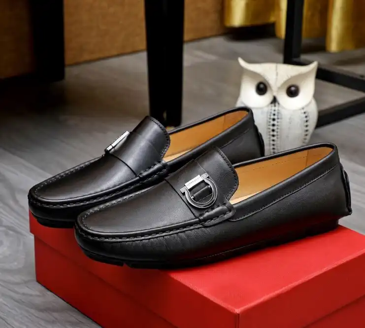 hype Ferragamo Leather Shoes