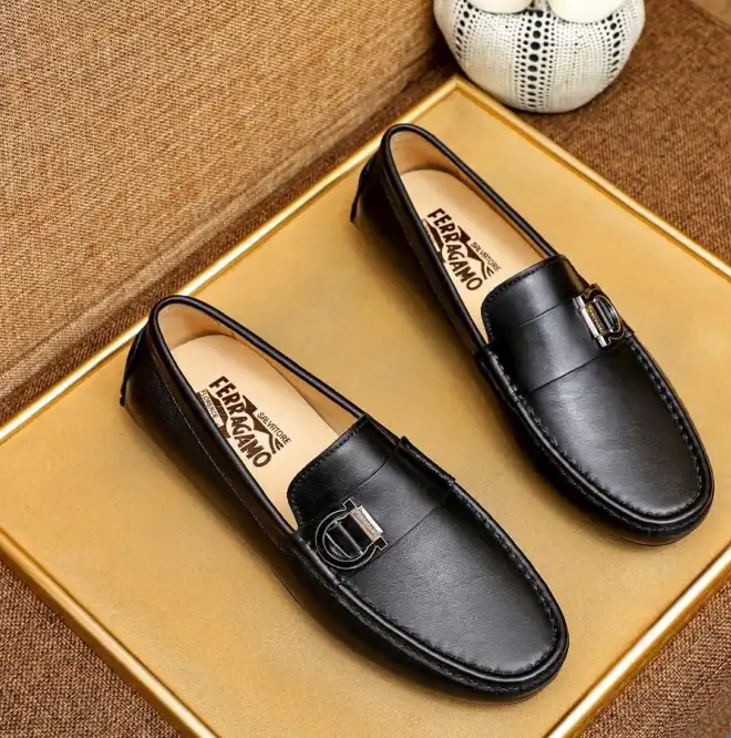 hype Ferragamo Leather Shoes