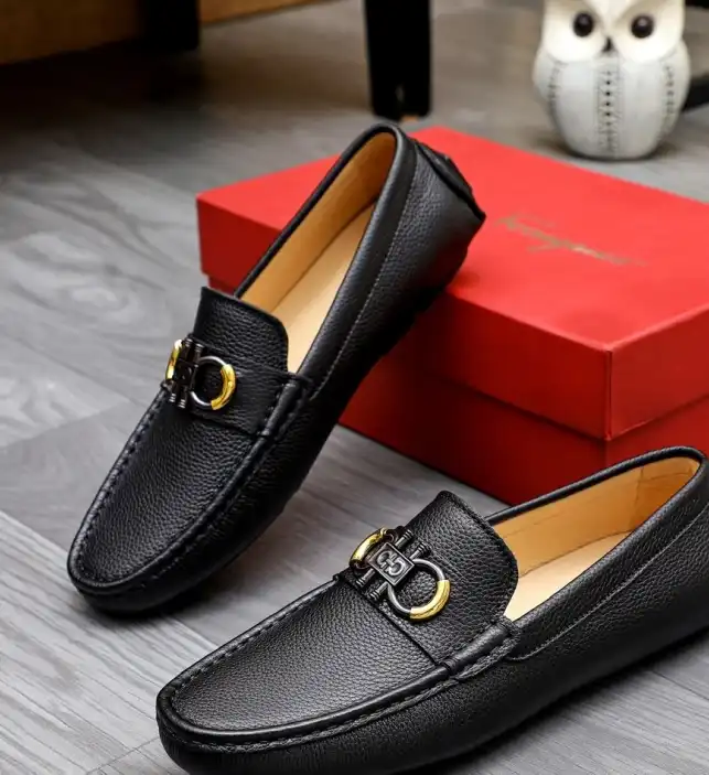 hype Ferragamo Leather Shoes