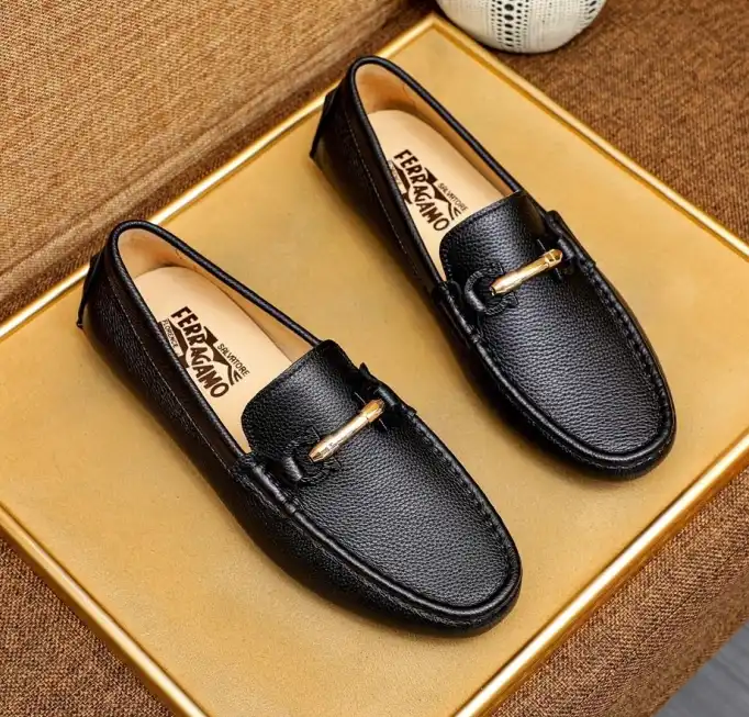 hype Ferragamo Leather Shoes