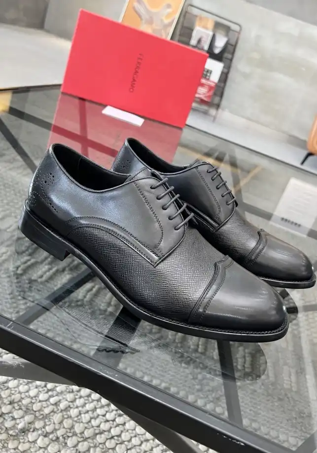 hype Ferragamo Leather Shoes