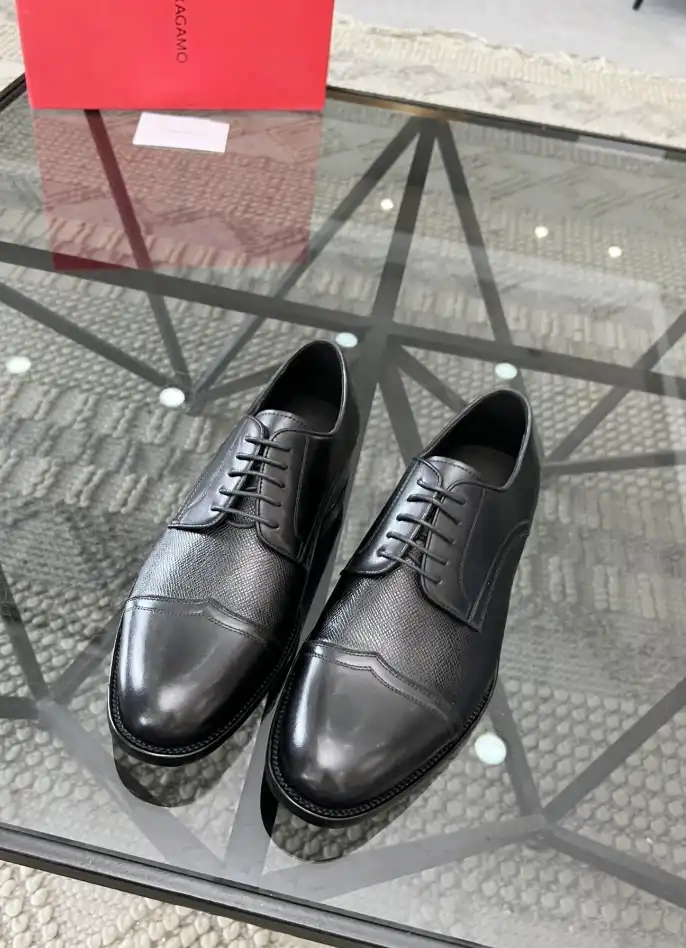 hype Ferragamo Leather Shoes