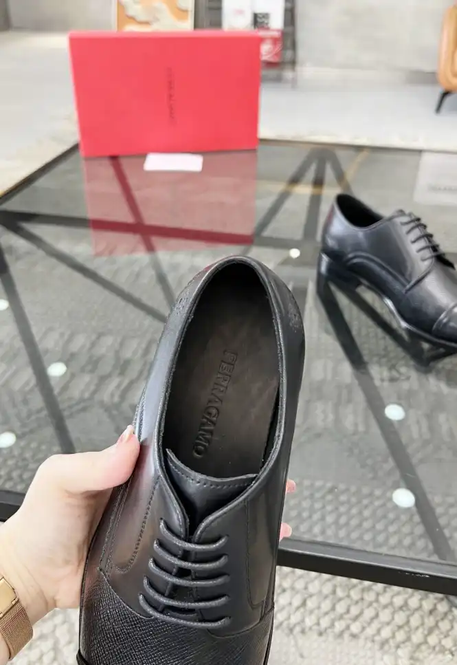 hype Ferragamo Leather Shoes