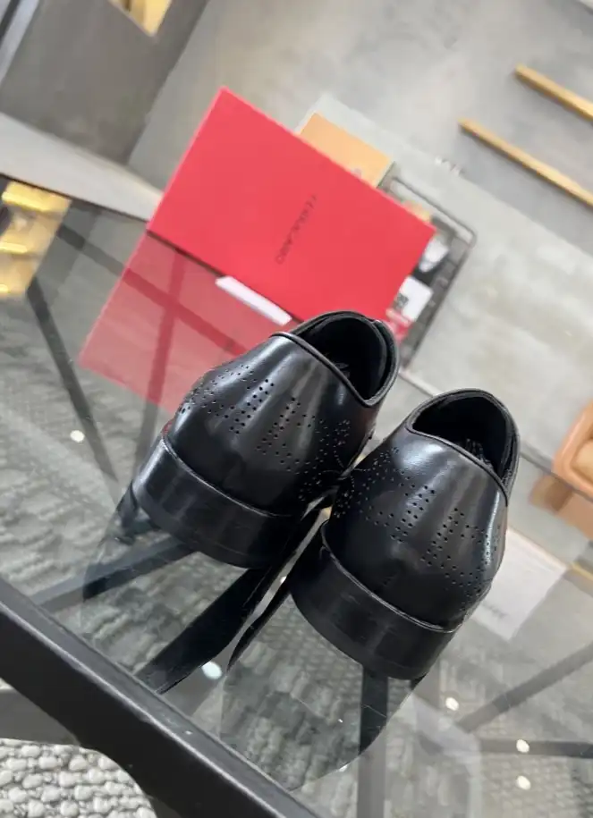 hype Ferragamo Leather Shoes