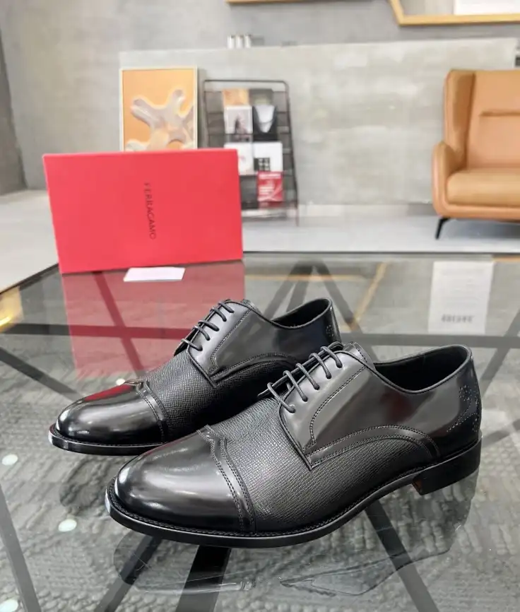 hype Ferragamo Leather Shoes